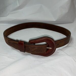 𝅺GORBANI Brown Leather Belt Size Medium